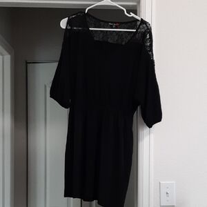 Chic Black Lace Women's Dress